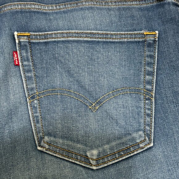 Levi's 541 Jeans Men's 36x34 Dark Wash Athletic Fit Stretch Denim Faded - Picture 8 of 11